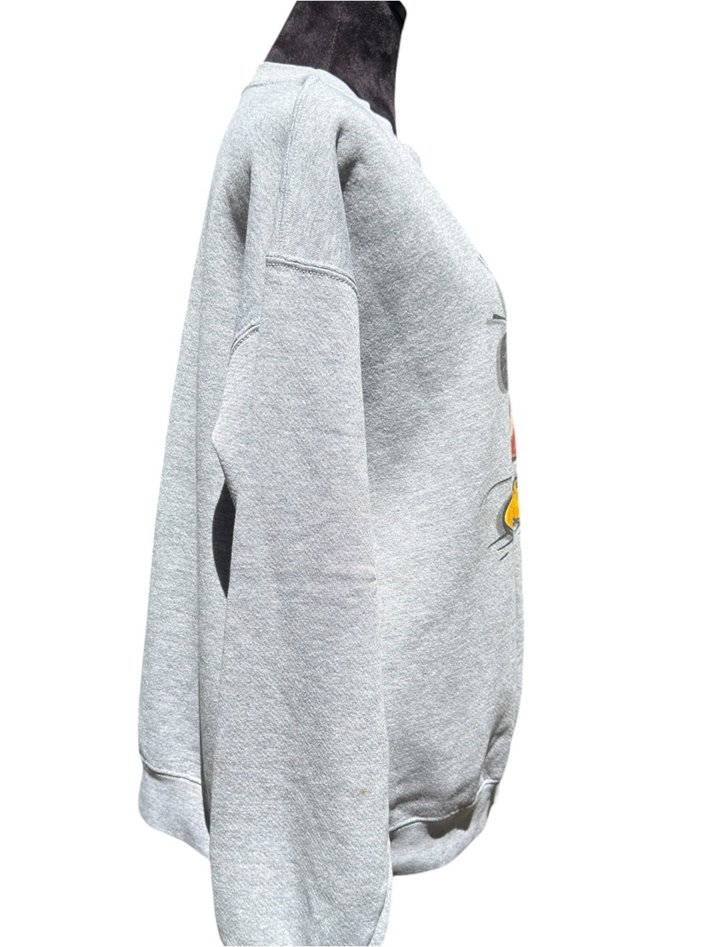 Disney Store Mickey Mouse Crewneck Sweatshirt Vintage 90s USA Heather Gray XL - Picture 6 of 11
